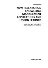 book New Research on Knowledge Management Applications and Lesson Learned