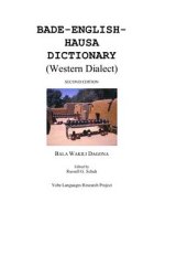 book Bade-English-Hausa Dictionary (Western Dialect)