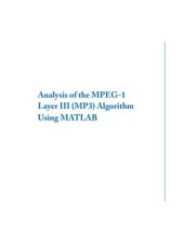 book Analysis of the MPEG-1 Layer III Algorithm Using MATLAB