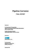 book Pipeline Corrosion. Final Report