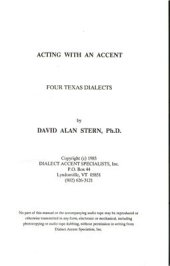 book Acting With An Accent: Texas