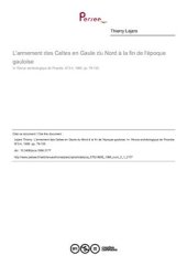 book L'armement des Celtes en Gaule du Nord à la fin de l'époque (Озброєння Кельтів у Північній Галії в кінці доби (кельтської))