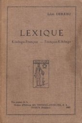 book Lexique kikôngo-français, français-kikôngo + Cours de Kikôngo