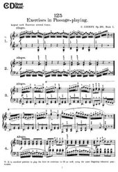 book 125 упражнений в пассажах. Соч. 261