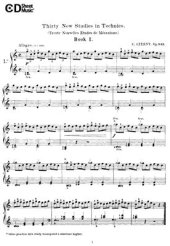 book 30 Новых упражнений для развития техники. Соч. 849