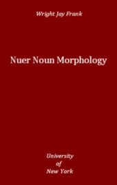 book Nuer noun morphology