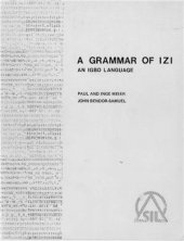 book A grammar of Izi, an Igbo language