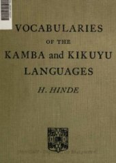 book Vocabularies of the Kamba and Kikuyu languages of East Africa