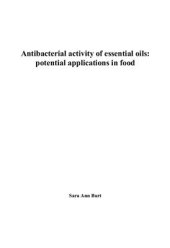 book Antibacterial activity of essential oils: potential applications in food