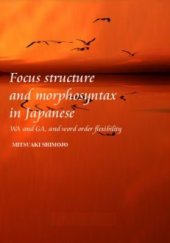 book Focus Structure and Morphosyntax in Japanese