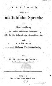 book Versuch über die Maltesische Sprache