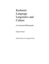 book Kashmiri Language Linguistics and Culture