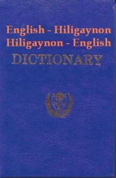 book English-Hiligaynon / Hiligaynon-English Dictionary