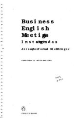 book Business English Meetings - instant agendas