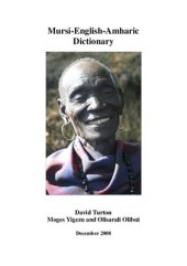 book Mursi-English-Amharic Dictionary