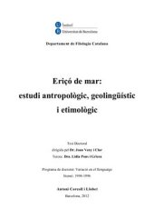 book Eriçó de mar: estudi antropològic, geolingüístic i etimològic