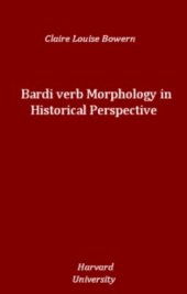 book Bardi Verb Morphology in Historical Perspective