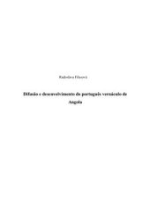 book Difusão e desenvolvimento do português vernáculo de Angola