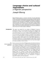 book Language choice and cultural imperialism: a Nigerian perspective