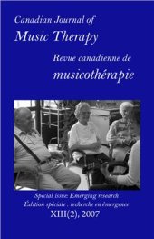 book Canadian Journal of Music Therapy, XIII