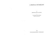 book A Manual of Pahlavi. Part I