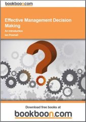 book Effective Management Decision Making. An Introduction