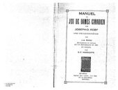 book Manuel du jeu de dames canadien