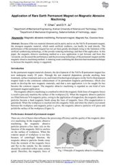 book Application of Rare Earth Permanent Magnet on Magnetic Abrasive Machining