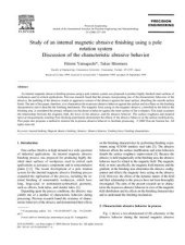 book Study of an internal magnetic abrasive finishing using a pole rotation system