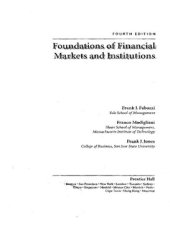 book Foundations of Financial Markets and Institutions