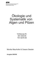 book Ökologie und Systematik von Algen und Pilzen