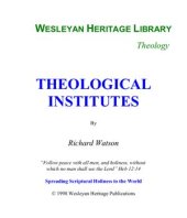 book Theological Institutes. Vol. I - II