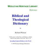 book Biblical and Theological Dictionary