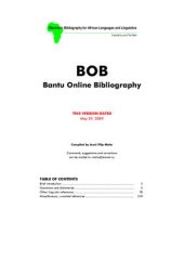 book BOB - Bantu Online Bibliography