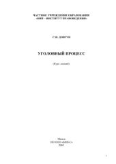 book Уголовный процесс (курс лекций)