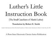 book Luther’s Little Instruction Book (The Small Catechism of Martin Luther)