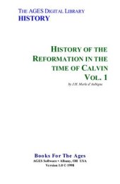 book History of the Reformation in the Time of Calvin. Vol. 1