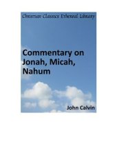 book Commentary on Jonah, Micah, Nahum