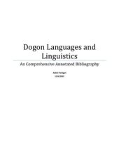 book Dogon Languages and Linguistics. An Comprehensive Annotated Bibliography