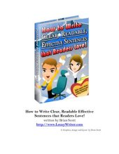 book How to Write Clear, Readable, Effective Sentences that Readers Love