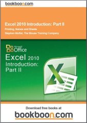 book Excel 2010 Introduction. Part II. Printing, Names and Sheets