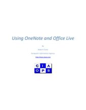 book Using OneNote and Office Live