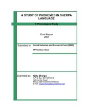 book Study of Phonemes in Sherpa Language