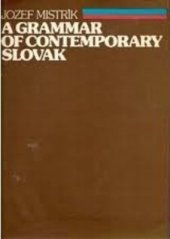 book A Grammar of Contemporary Slovak