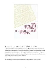 book Что думают учёные о Велесовой книге