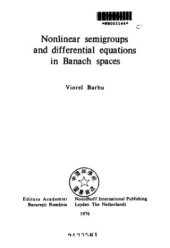 book Nonlinear semigroups and differential equations in Banach spaces