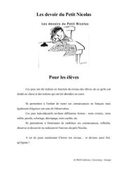 book Les devoirs du Petit Nicolas. Pour les élèves