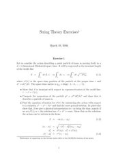 book String Theory Exercises