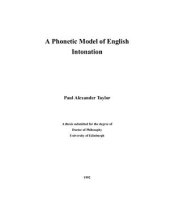 book A Phonetic Model of English Intonation