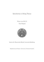 book Introduction to String Theory